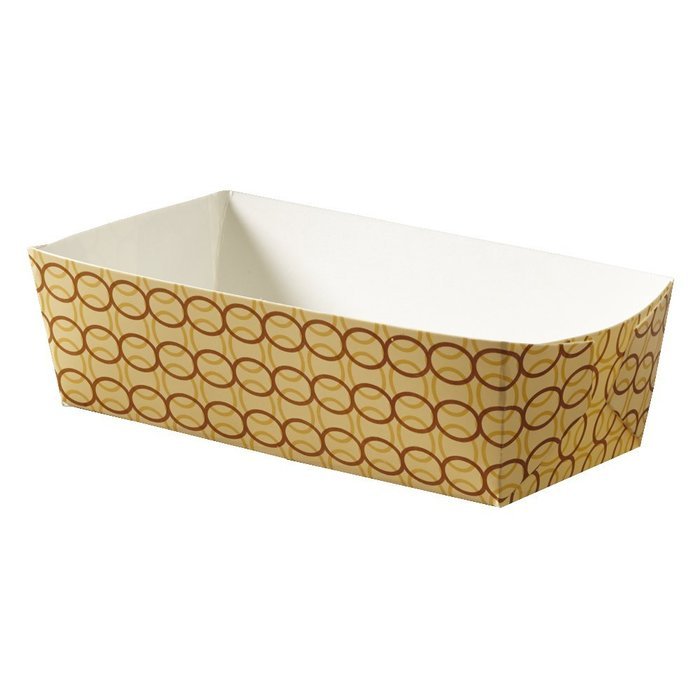Hoffmaster 610909 Vanilla Links Loaf Pan, Large, 1-3/4" Wall 2-5/8" x 5-1/2" (Pack of 300)
