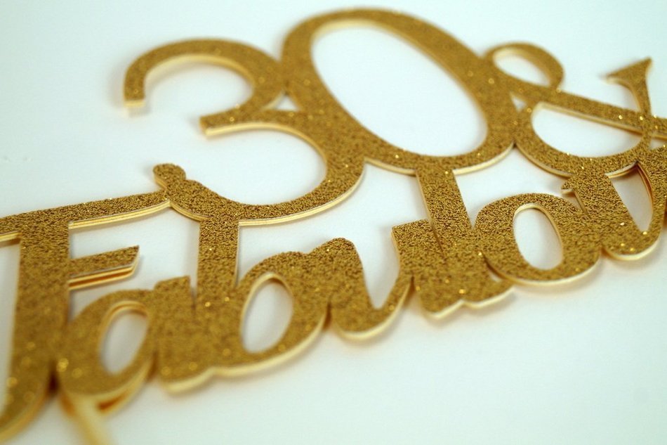 Gold 30 & Fabulous Cake Topper