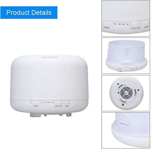 Eoncore 500ML Ultrasonic Essential Oil Diffuser for Aromatherapy - Air Purifier Cool Mist Air Humidifier with... N5