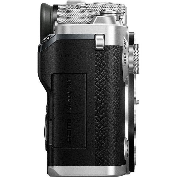 Olympus PEN-F 20MP Mirrorless Micro Four Thirds Digital Camera w/ M. Zuiko 14-42mm f3.5-5.6 EZ Lens Silver Bundle N8