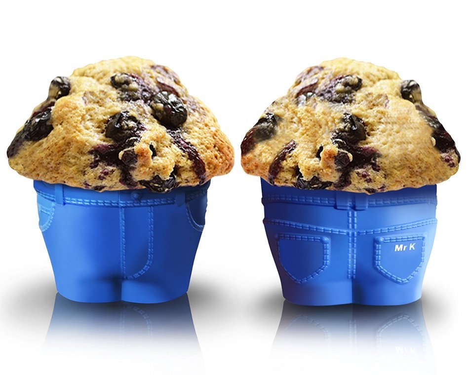Set of 6 Mr Muffin Muffin Top Bake Cups with FREE EBook "Gourmet Cupcakes"! Delight Your Family & Friends with... N2