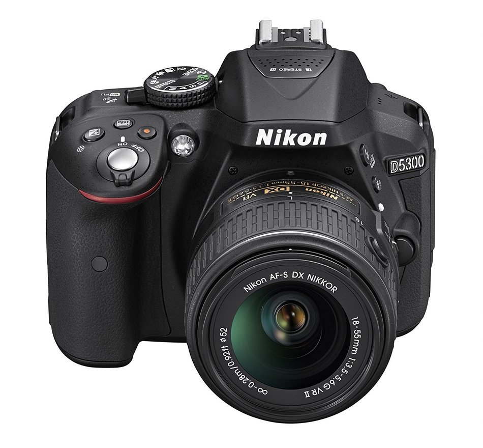 Nikon D5300 DX-format Digital SLR Kit w/ 18-55mm VR II and 55-300mm VR Lens Kit (Black) N31