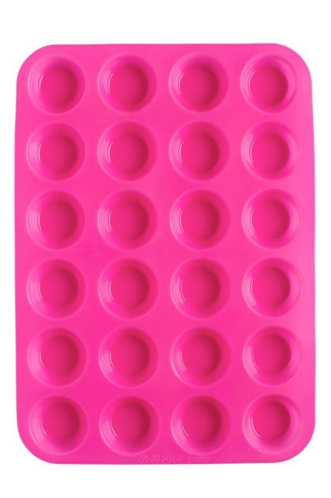 24 Cup, Non Stick, Premium Silicone Mold. Mini Muffin & Mini Cupcake Pan/Silicone Baking Mold/Mini Baking Cups N3
