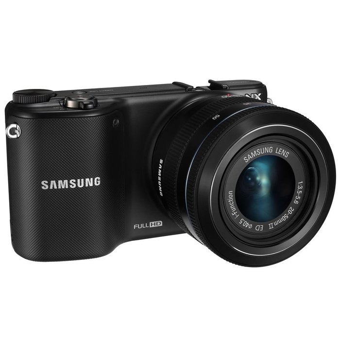 Samsung NX2000 20.3MP CMOS Smart WiFi Mirrorless Digital Camera with 20-50mm and 50-200mm Zoom Lens Bundle (Black) N6