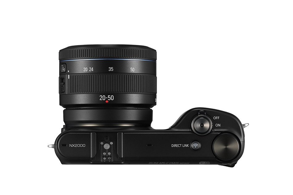 Samsung NX2000 20.3MP CMOS Smart WiFi Mirrorless Digital Camera with 20-50mm and 50-200mm Zoom Lens Bundle (Black) N10