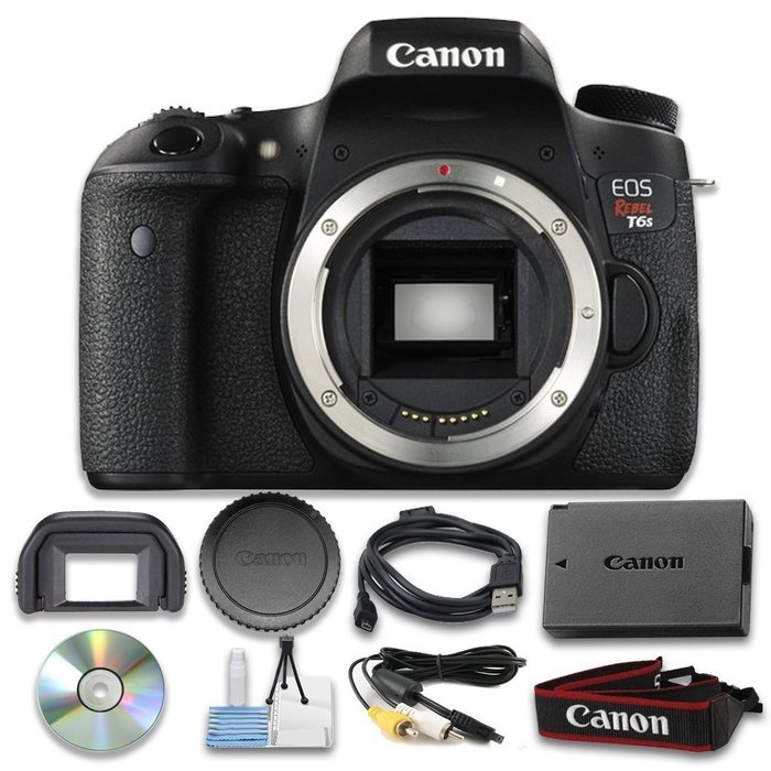 Canon EOS Rebel T6s Digital SLR Camera (Body Only) Wi-Fi Enabled - International Verison