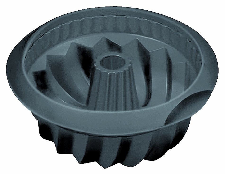 Lekue 8-Inch Deep Savarin Cake Mold, Black