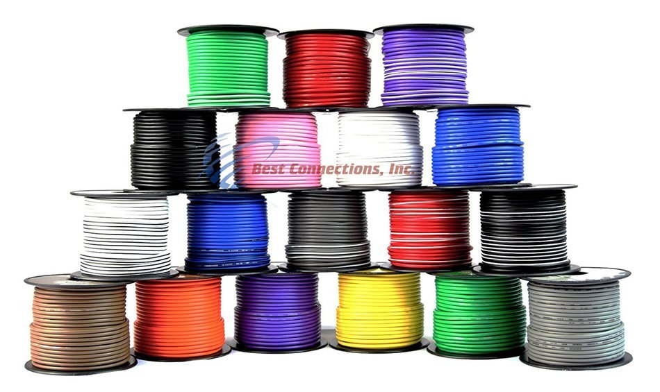 11 SPOOLS 100' Feet 16 GA Gauge Primary Remote Wire Auto Power Cable Stranded N5