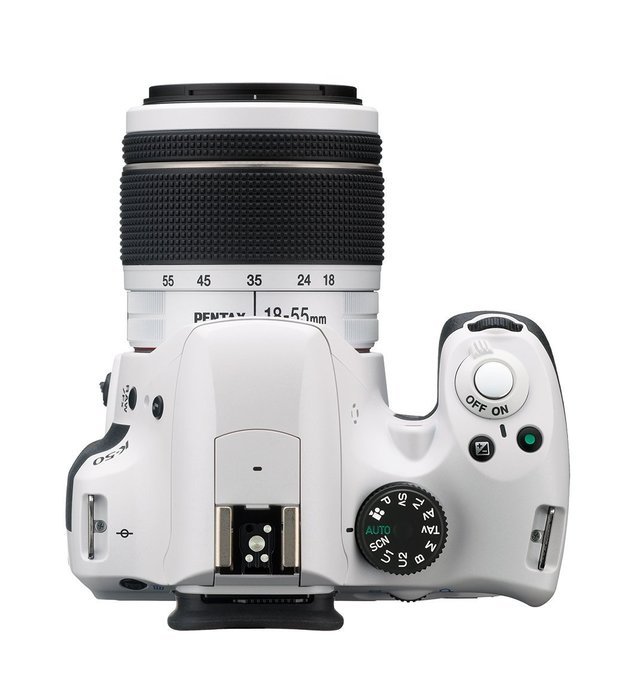 Pentax K-50 16MP Digital SLR Camera Kit with DA L 18-55mm WR f3.5-5.6 Lens (White) N26