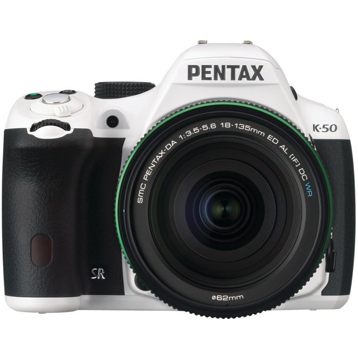 Pentax K-50 16MP Digital SLR Camera Kit with DA L 18-55mm WR f3.5-5.6 Lens (White) N31