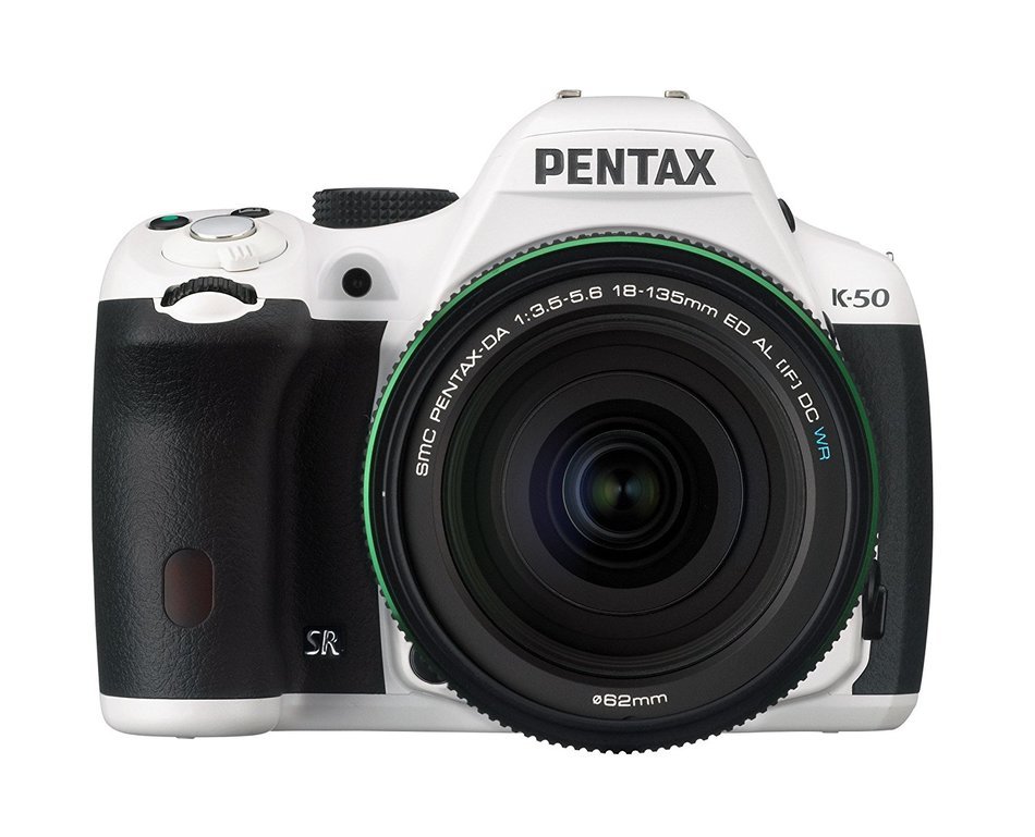 Pentax K-50 16MP Digital SLR Camera Kit with DA L 18-55mm WR f3.5-5.6 Lens (White) N32