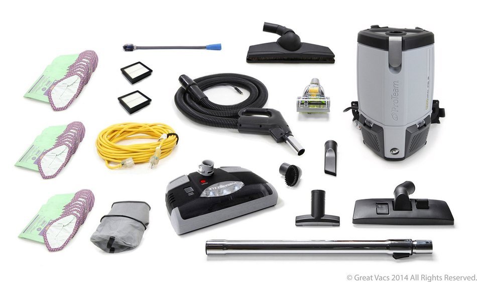 NEW Fully Loaded More Powerful ProVac FS6 6 QT Backpack Electric Power Head