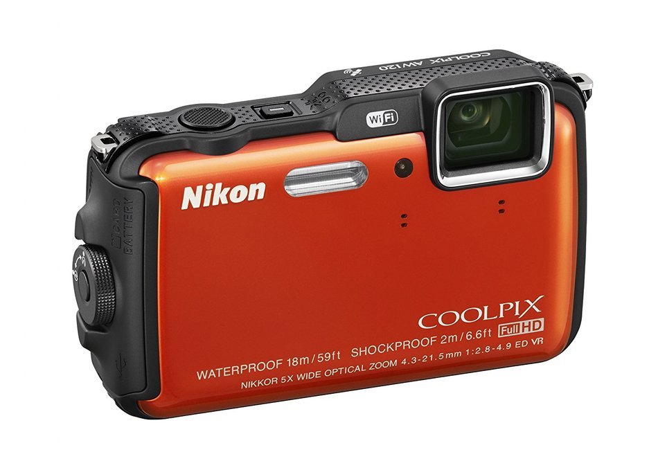 Nikon COOLPIX AW120 16.1 MP Wi-Fi and Waterproof Digital Camera with GPS and Full HD 1080p Video (Camouflage)... N13
