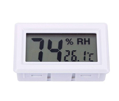 White Digital LCD Thermometer Hygrometer Humidity Temperature Meter Indoor 02 N2
