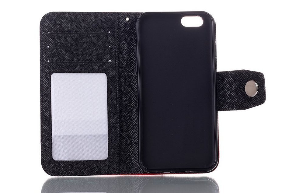 iPhone 7 Plus Wallet Case,TechCode Screen Protective with Cards Slots Cash Holder Magnetic Smart PU Leather Stand... N49