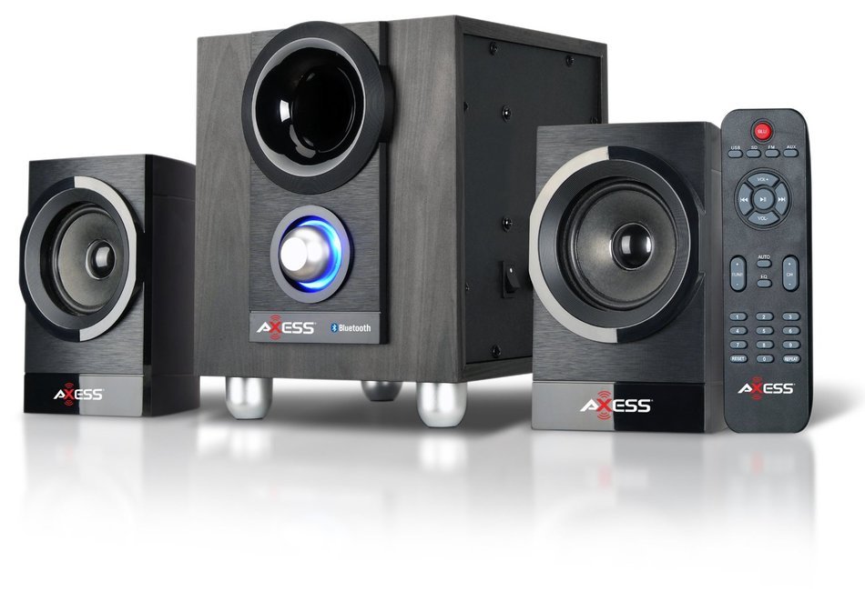 AXESS MSBT3907 2.1 Mini Entertainment System with Bluetooth N2