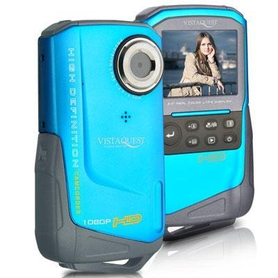 VistaQuest DV-820 Sport 1080p HD Waterproof Video & 8MP Digital Camera (Blue)