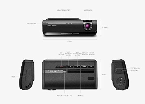 Gentex Thinkware F770 Dash Cam with 32GB SD Card Ultra Night Vision WiFi Display Front & Rear Full HD 19-F770 N2