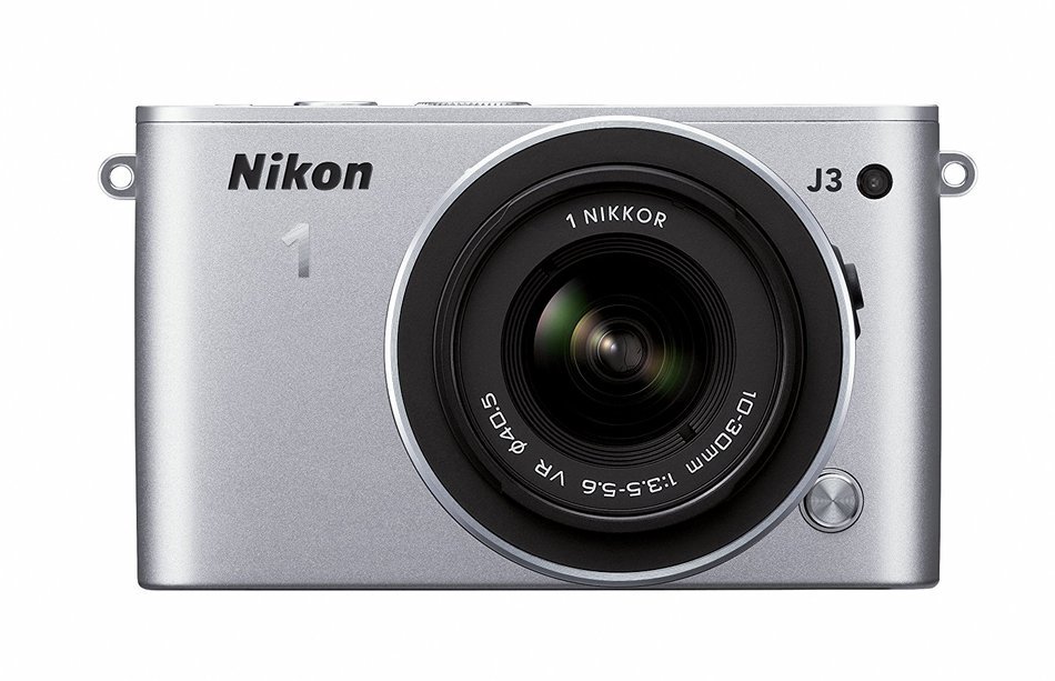Nikon 1 J3 14.2 MP HD Digital Camera System with 10-30mm VR and 30-110mm VR 1 NIKKOR Lenses (White) N5