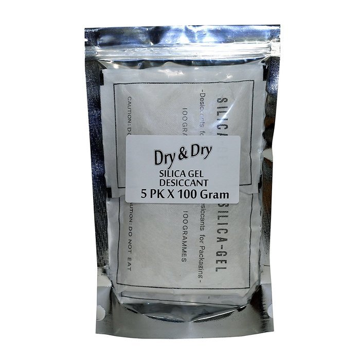 DRY&DRY Silica Gel Desiccant Dehumidifiers 100 g, 5 Pack N2