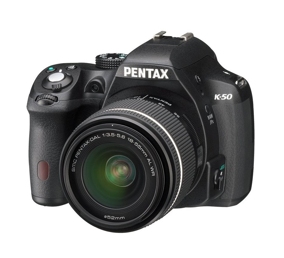Pentax K-50 16MP Digital SLR Camera Kit with DA L 18-55mm WR f3.5-5.6 Lens (White) N35