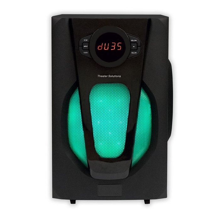 Theater Solutions TS524 Deluxe 5.1 Home Theater Speaker System with LED Lights Multimedia Gaming