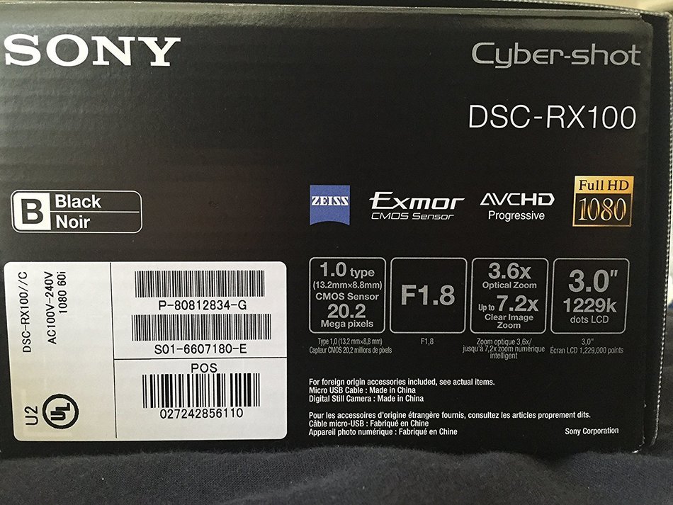 Sony DSC-RX100M III Cyber-shot Digital Still M3 Camera No Warranty