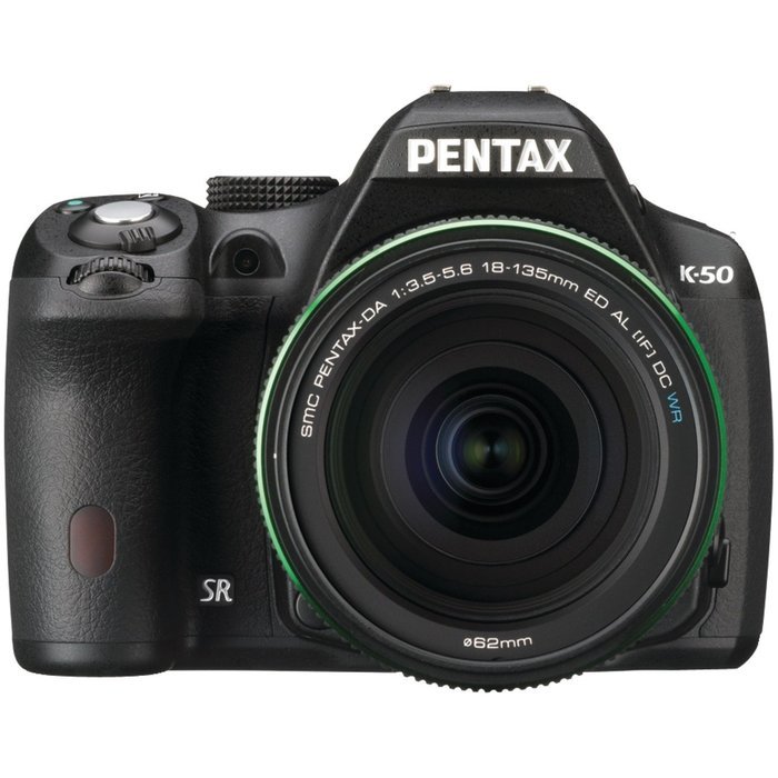 Pentax K-50 16MP Digital SLR Camera Kit with DA L 18-55mm WR f3.5-5.6 Lens (White) N39