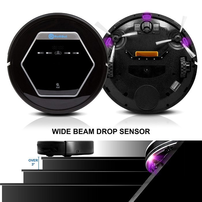 RolliBot Robot Vacuum Cleaner - Sweeping, Mopping, Cleaning Vacuum Robot with UV Sterilization, Automatic Recharging... N5