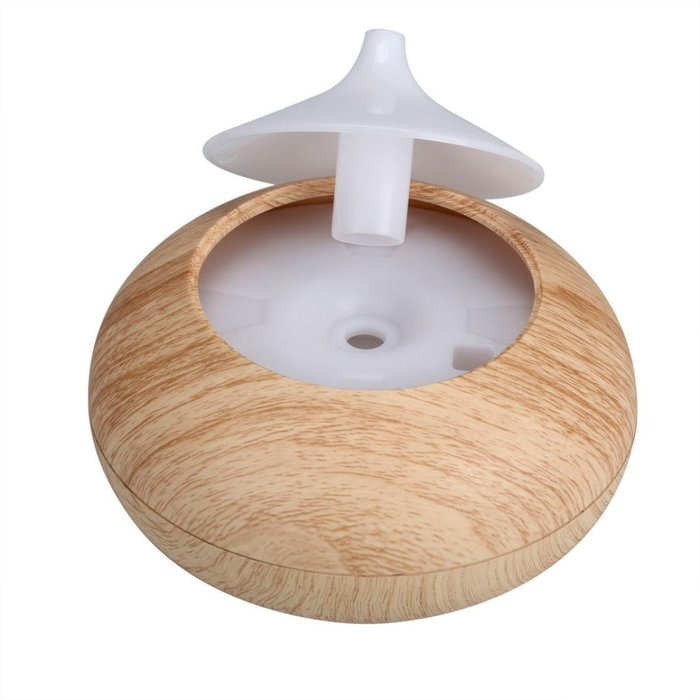 Hatop 300ml Ultrasonic Home Aroma Humidifier Air Diffuser Mist Purifier Lonizer Atomizer (Brown) N12