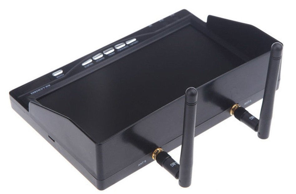 Uphig RX-LCD5802 7" 5.8G Boscam FPV 32CH HD 800*480p Monitor Receiver Built-in Battery (US STOCK)