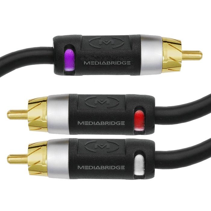 Mediabridge ULTRA Series RCA Y-Adapter (15 Feet) - 1-Male to 2-Male for Digital Audio or Subwoofer - Dual Shielded... N9