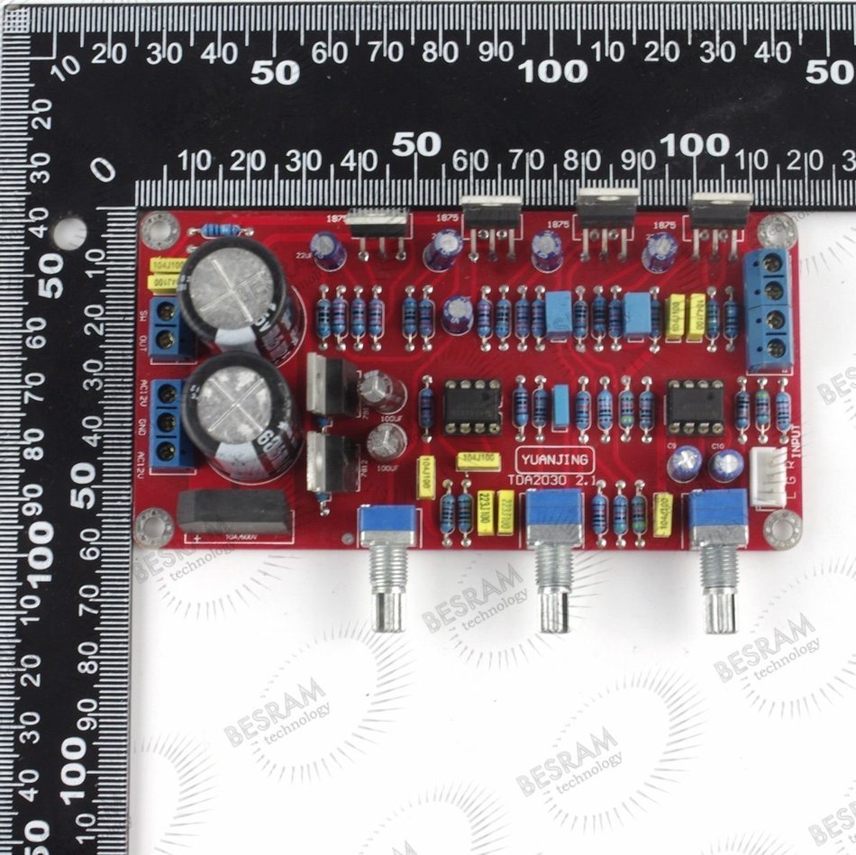 TDA2030A+NE5532 IC 2.1 Channel Filter Subwoofer Amplifier Board 18W&times;2 36W 12V AC