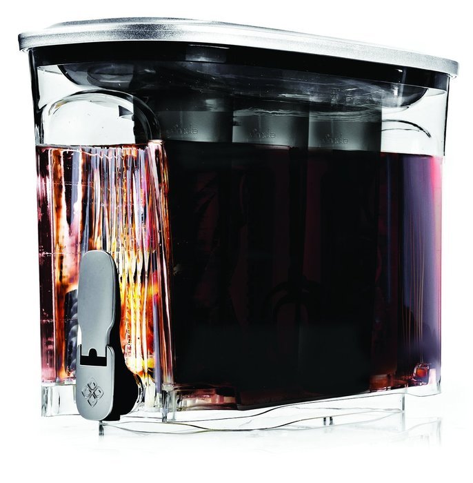 Primula Cold Brew Coffee Maker Dispenser, 2.5 gallon/9.5 L, Brushed Silver