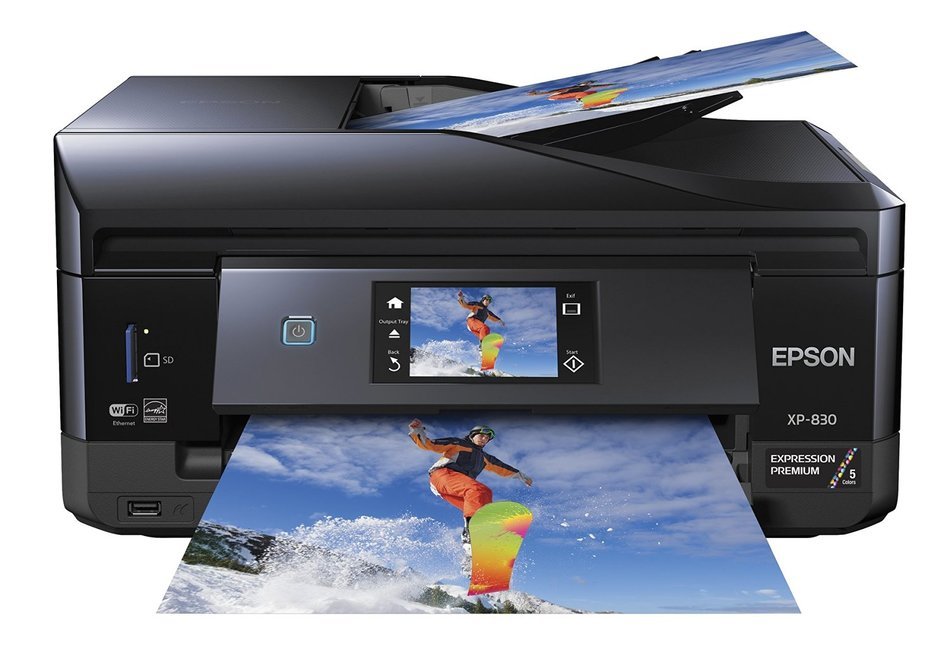 Epson XP-830 Wireless Color Photo Printer with Scanner, Copier & Fax (C11CE78201) N3