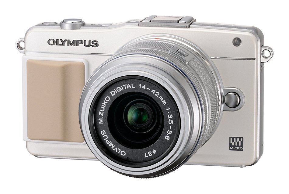 Olympus Mirror Interchangeable Lens Pen Mini E-pm2 Double Zoom Kit White E-pm2 Dzkit Wht N5