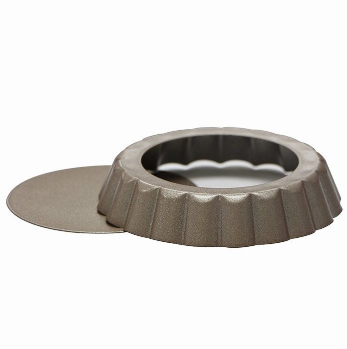 Webake 4 Inch Quiche Pans Removable Bottom Mini Tart Pans Set of 6
