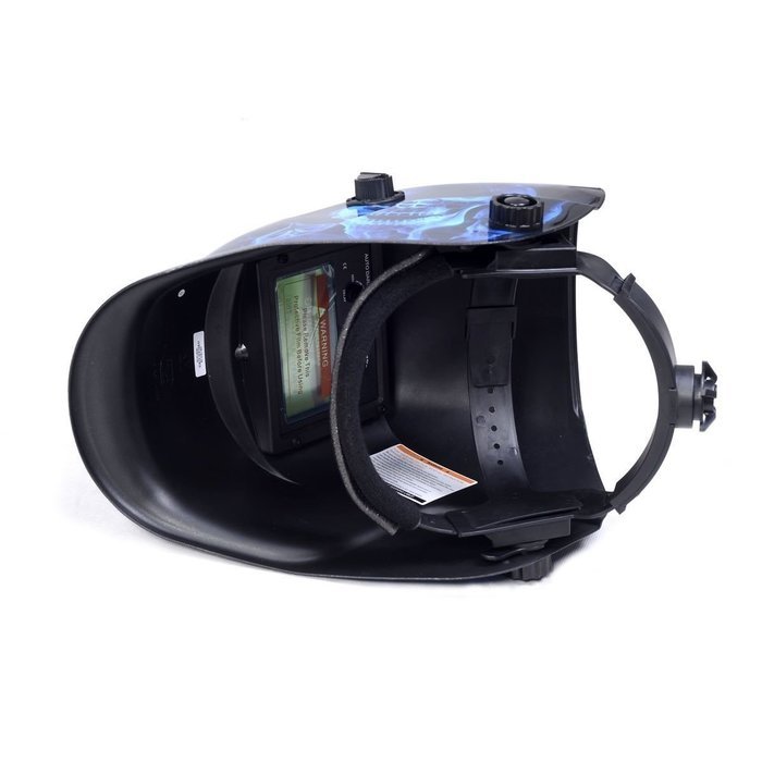 New Auto Darkening Welding Helmet Mask Welders Arc Tig Mig Grinding Solar Powered (Lighting Skeleton) by D2B N18