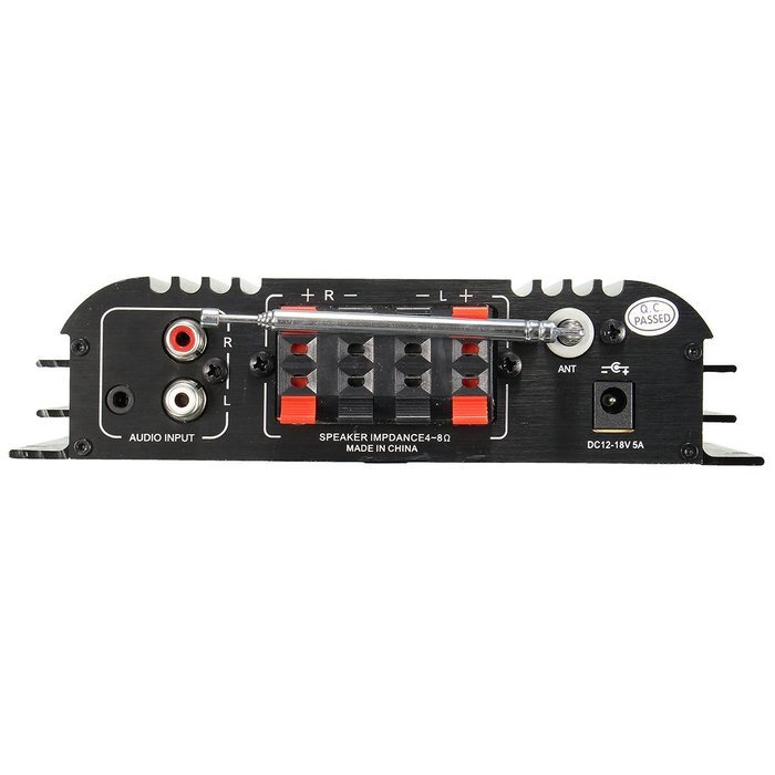 Mini Amplifier, ELEGIANT 2 x 40W 2.1-Channel Amplifier Support USB Bluetooth with 12V Power Adapter for Home Car...