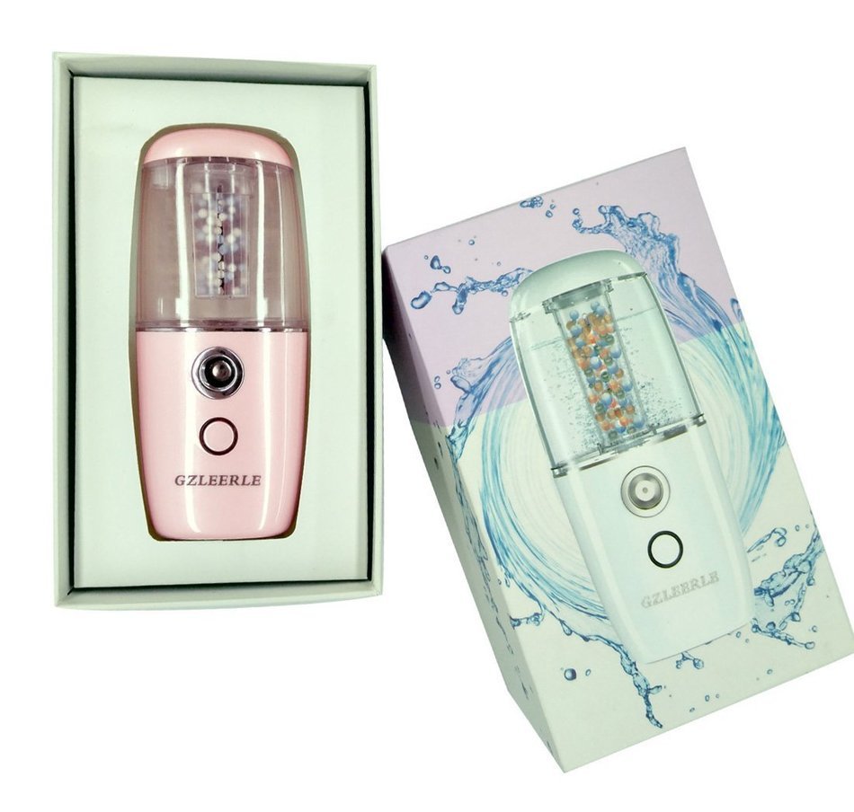 GZLEERLE Women's Mini USB Air Mist Humidifier Pink N4
