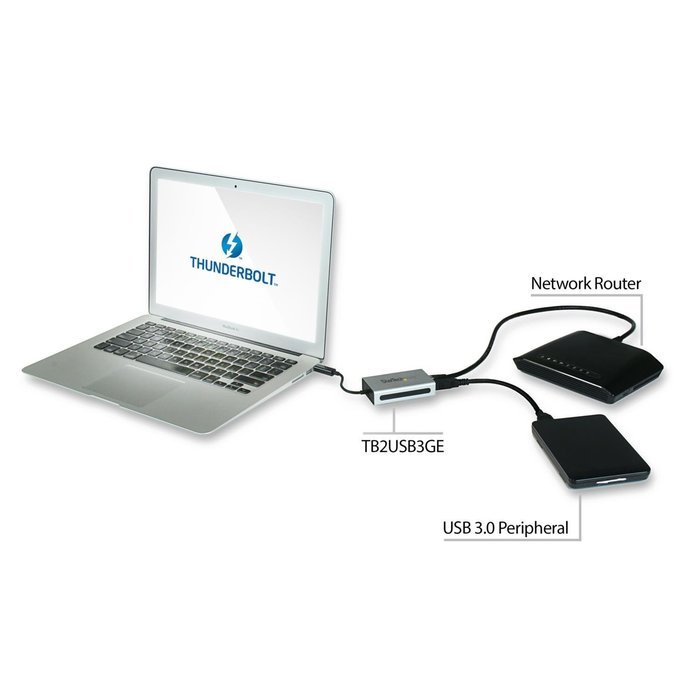 StarTech.com Thunderbolt to eSATA with USB 3.0 Adapter (TB2USB3ES) N14