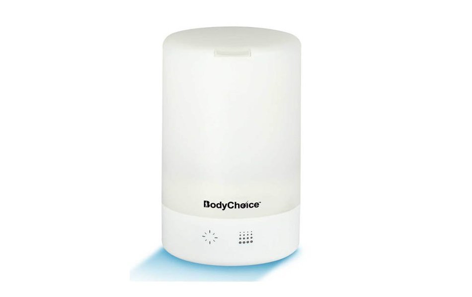 BodyChoice Aroma Diffuser Oil Essential Aromatherapy Humidifier 8 x 13 cm White N2