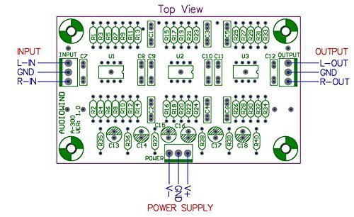 Electronics-Salon Stereo MM Phono RIAA Preamplifier Module Board, OPA2134