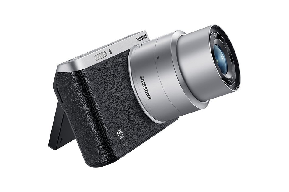 Samsung NX Mini 20.5MP CMOS Smart WiFi & NFC Mirrorless Digital Camera with 9-27mm Lens and 3" Flip Up LCD Touch... N121