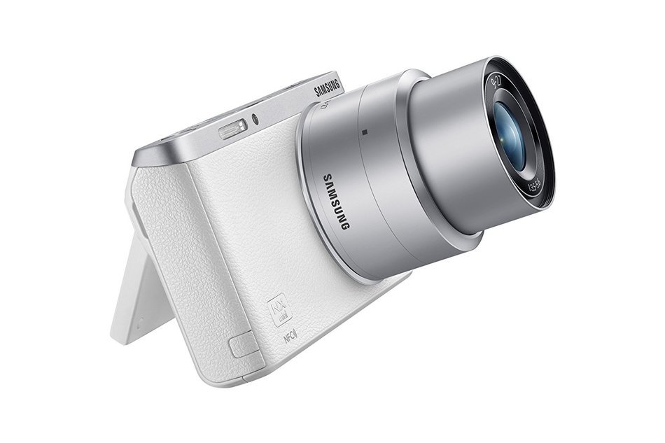 Samsung NX Mini 20.5MP CMOS Smart WiFi & NFC Mirrorless Digital Camera with 9-27mm Lens and 3" Flip Up LCD Touch... N131