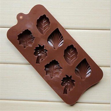 Y&XL&H 8 Hole Maple Coconut Palm Leaves Shape Cake Ice Jelly Chocolate Molds N2
