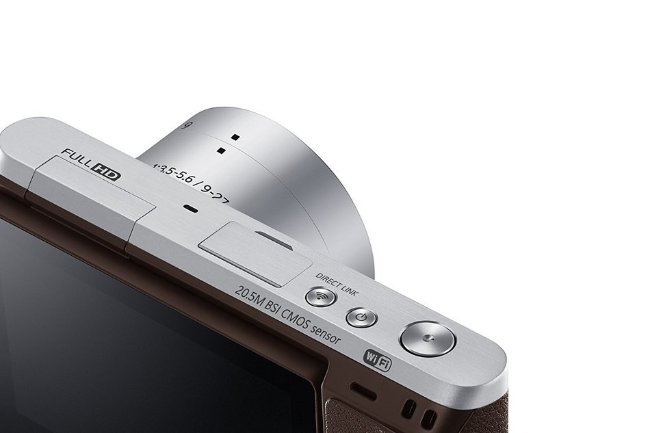 Samsung NX Mini 20.5MP CMOS Smart WiFi & NFC Mirrorless Digital Camera with 9-27mm Lens and 3" Flip Up LCD Touch... N134