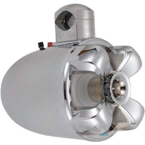 BOSS AUDIO MRWT8C 8" 700-Watt 2-Way Marine Wake Tower Speaker (Chrome)