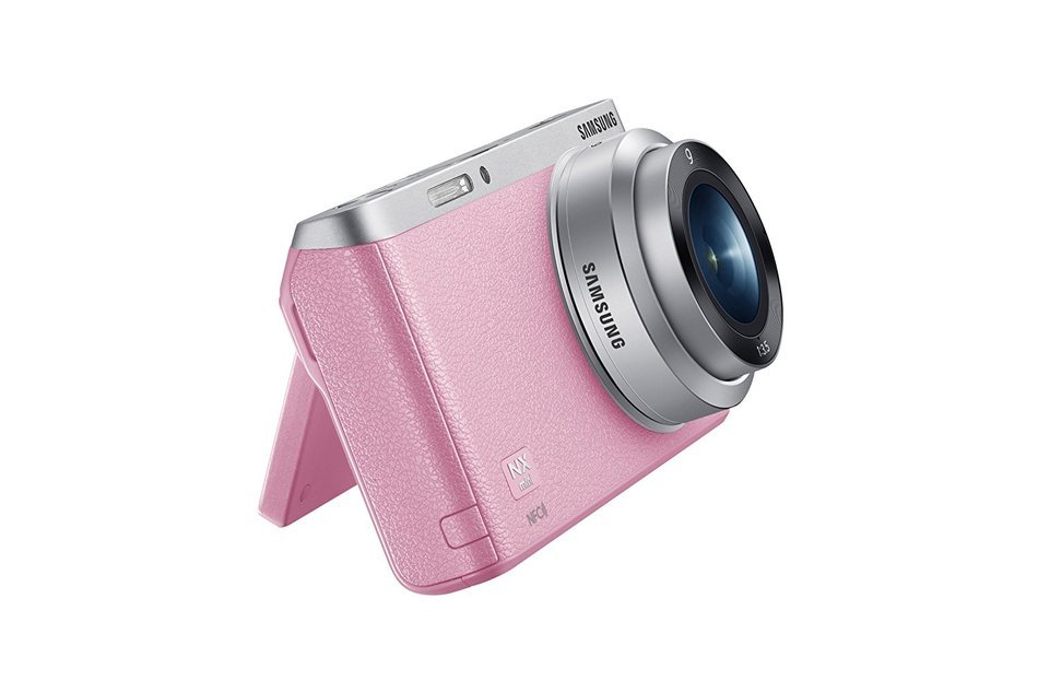 Samsung NX Mini 20.5MP CMOS Smart WiFi & NFC Mirrorless Digital Camera with 9-27mm Lens and 3" Flip Up LCD Touch... N137