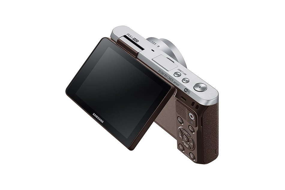 Samsung NX Mini 20.5MP CMOS Smart WiFi & NFC Mirrorless Digital Camera with 9-27mm Lens and 3" Flip Up LCD Touch... N141